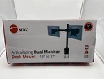 Siig Articulating Dual Monitor Desk Mount - 13" 27". Fixed Price $125.00.