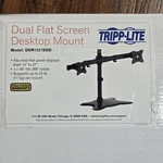 Tripp-lite Dual Flat Screen Monitor Desktop Mount Stand 13-27" 25LB DDR1327SDD. Fixed Price $29.01.