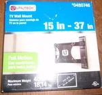 Utilitech 15 IN.-37 Full Motion Tv Wall MOUNT-NEW-#UT40C. Fixed Price $20.00.