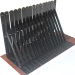 Pack L12 X 8" Black Heavy Duty Shelf Brackets With Screws Metal. Fixed Price $61.56.