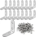 16 Pcs Bracket Stainless Steel Corner Brace Sets, 90 Degree Right Angle. Fixed Price $14.13.