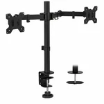 Mount-it! Full Motion Dual Desk Mount, Fits 19"-32" Inch Monitors. Fixed Price $27.99.