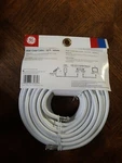 Ge 50 Ft RG6 Coax Cable White New Connection For Tv, Dvd, Vcr, Receiver, Audio. Fixed Price $11.00.