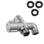 3-WAY Shower Diverter Valve, 1 Inlet For 2 Outlets Solid Metal Divider Allo.... Fixed Price $40.50.