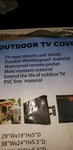 Outdoor Tv Cover - Universal Protector For 60" Lcd Led Plasma Screens. Tan New. Fixed Price $14.99.
