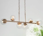 Phosant Lighting Gold Chandelier Mid Century Modern Dining Or Kitchen Island. Fixed Price $164.00.