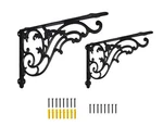 14''X8.5'' Decorative Shelf BRACKETS,2 Pack Cast Iron SUPPLY,14 Inch La.... Fixed Price $56.37.