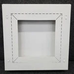 Fittes Aria Luxe Framed Exhaust Mount 14'' DWFRX14X14SWH. Fixed Price $59.99.