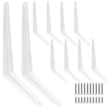 10 Pack White Shelf Brackets 12 Inch Metal Floating Heavy Duty.... Fixed Price $30.63.