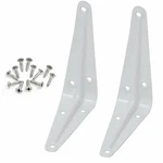 2X White Metal 3" 4" Wall Corner Angle Shelving Shelf Brackets Pcs 3X4 Inch. Fixed Price $9.69.