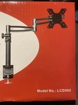 Monoprice 5402 Lcd Desk Mount Monitor Arm, Black - Box Open, Components Sealed. Fixed Price $39.00.