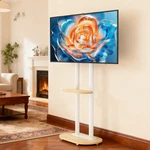 Sturdy 40-75" Lcd Tv Floor Stand Wheeled Cart For Hisense Samsung Sony. Fixed Price $79.96.