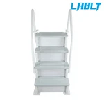 Lablt Durable 46IN Above Ground Pool Ladder Safety Step White Pe Rust-proof. Fixed Price $287.96.
