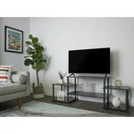 Mainstays No Tools Stand For Up 40", True Black Oak Finish. Fixed Price $29.74.
