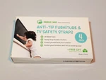 Family Care Metal Anti Tip Furniture/tv Safety Straps (4 Pack+gift) Kit - Secure. Fixed Price $6.42.