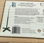 Cta Digital Pad-afs Height-adjustable Gooseneck Floor Stand For 7" 13" Tablets. Fixed Price $35.00.