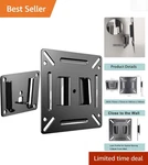Fixed Tv Wall Mount For 14-24 Inch Flat Curved Displays Strong Alloy Steel. Fixed Price $9.74.