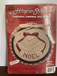 Vtg Creative Moments Hoop To Stitch Kit Christmas Bells # 8637 Wall Plaque Nos. Fixed Price $13.00.
