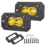 2X Flush Mount 4INCH Led Work Light Pods Amber Outdoor Security Lamp Wall Garden. Fixed Price $35.99.