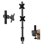 Tv/monitor Vesa Desk Mount Dual Stacked Vertical Fits 13"-27" Screens Led Lcd. Fixed Price $42.49.