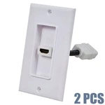 2 Pcs 1-GANG Port Hdmi Wall Full 1080P Tv Cable Audio Video Faceplate. Fixed Price $22.58.