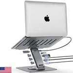 Hc Adjustable Laptop Stand For Desk Docking Station 9-IN-1 Aluminum. Fixed Price $109.71.