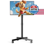 Mobile Tv Cart Rolling Stand For 23-60 Inch Flat Curved Screens Up To 88 Lbs,. Fixed Price $58.05.
