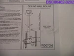 Vemount Ceiling Tv Bracket P/n WD07005. Fixed Price $49.99.