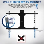 Vivo Vertical Vesa Extender Kit For Tvs W/ Low Patterns, Hardware Included. Fixed Price $24.99.
