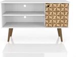 Manhattan Comfort Liberty Mid Century Modern Tv Stand Televisions Up To 46. Fixed Price $126.65.