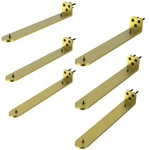 Neevolve 12" Gold Floating Shelf Brackets 6-PACK Heavy Duty Hidden Support. Fixed Price $83.23.