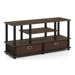Furinno Jaya Engineered Wood Stand For Up To 55" Columbia Walnut. Fixed Price $111.40.