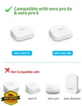 Coolwufan Eero Pro 6/6E Wall Mount Holder, White, 2 Pack. Fixed Price $27.99.