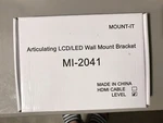 Mount-it *articulating Lcd/led Wall Bracket* (model: MI-2041). Fixed Price $12.00.