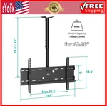 Ceiling Tv Mount For 42-90 Inch, Hanging Adjustable Bracket Fit. Fixed Price $123.96.