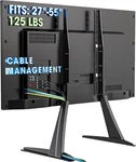 Hemudu Universal Table Top Tv Stand Base Legs With Height Adjustment Black. Fixed Price $28.82.