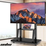 32-100 Inch Large Mobile Tv Cart Rolling Stand With Wheels Holds Up To 176LBS. Fixed Price $93.90.