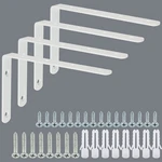 Alise Floating Shelf Brackets,white For Shelves Heavy 6X4 Inch,. Fixed Price $21.90.