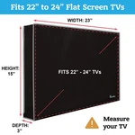 Garnetics Deluxe Outdoor Tv Cover 22-24" Set Black. Fixed Price $24.95.