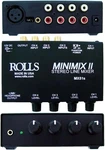 Rolls MX51S Mini-mix Ii 4-CH Stereo Line Mixer W/ Headphone Output Pro Audio Xlr. Fixed Price $57.00.