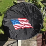 Satellite Dish Cover - Fits Network Direct Tv Usa Flag Hoodie. Fixed Price $75.99.