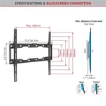Barkan Tv E302+ 19-65 Inch Fixed,flat/curved Screen Bracket, Holds Up To 110 Lbs. Fixed Price $19.99.