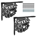 Superdant 2 Pack Shelves Brackets Flower Books Heavy Duty Metal Shelf Bracket.... Fixed Price $28.71.