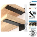 Leopo 6 Inch Pack Floating Shelf Bracket, 1/4 Thick Heavy Duty Rustic Industr. Fixed Price $23.98.