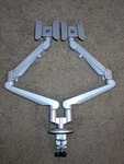 Heavy Duty Dual Arm Monitor Stand Desk Mount Adjustable Tension Esi EDGE2. Fixed Price $100.00.