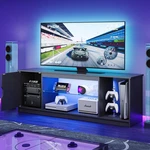 Modern Led Stand For 55-65 Inch Tvs, Gaming Center With Adjustable Shelves. Fixed Price $206.99.