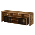 Lexington 60-INCH Tv Stand With Storage Cabinets Shelves Nutmeg Wood. Fixed Price $199.90.