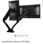 Flexispot F7D Dual-arm 10"-27" Monitor Mount New. Fixed Price $80.00.