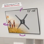 Barkan 13-65 Inch Swivel And Tilt Tv Wall Mount, Holds 88LBS, Lifetime Warranty. Fixed Price $49.90.