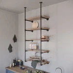 Yuanshikj 2PC (70" Tall 12" Deep 3/4") Industrial Wall Mount Iron Pipe Shelf .... Fixed Price $76.05.